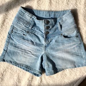 Denim High Waist Shorts